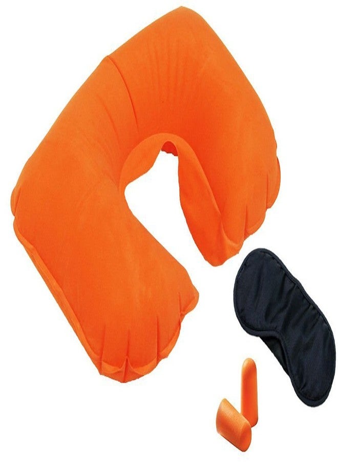 Inditradition Velvet Neck Pillow with Eye Mask & Ear Buds, 3 In 1 Combo Pack (Multicolored) - Image 5